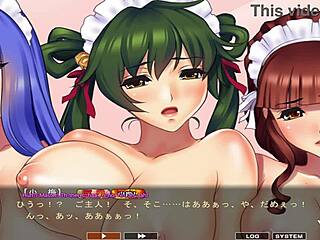 maid-san to boin game final scene orgy english