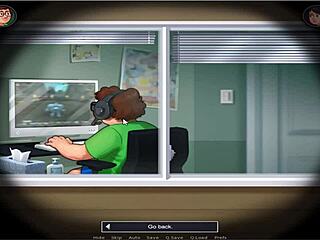 in summer time saga, the old and busty character appears. she has big tits in the game.