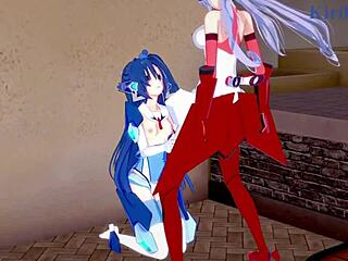 i watch tsubasa kazanari and maria cadenzavna eve in intense lesbian futanari sex