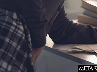 beauty with big natural tits removes white panties to masturbate