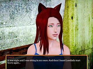 My new family in this cartoon game.