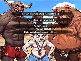 My pig princess hentai game episode 30 beach fun turns into threesome.