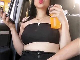 Discovering infidelity with amazing squirting outdoors.