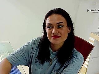 Colombian Girlfriend Caught Masturbating, Ends in Doggystyle Fuck