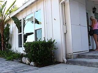 Can Mature Cougar Resist Blonde Babe’s Wet Pussy?