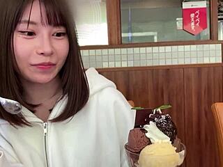 Hey, wanna see my cute Japanese friend's first POV creampie fun?