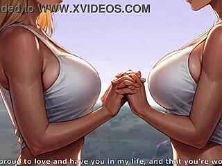 Futa shemale blows stepsister on crowded public beach in 3D hentai.