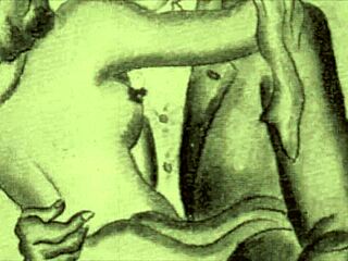 Vintage erotic drawings bring classic charm to life