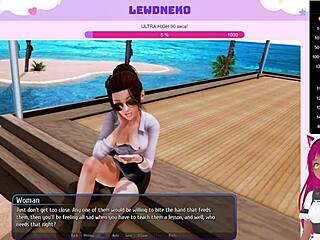 Vtuber LewdNeko plays steamy Harem Hotel game.