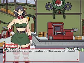 i was surprised the boss has a huge cock in this hentai game