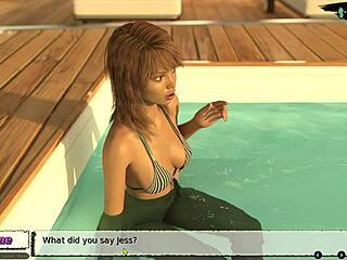 Babysitter 07 Hosts Pool Party On Yacht