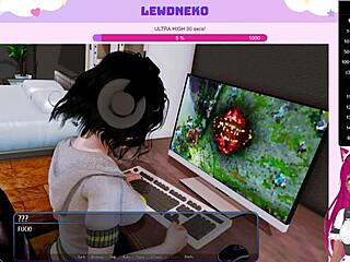 Vtuber LewdNeko plays steamy Harem Hotel game.