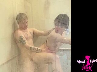 Look at Megan Marx, gorgeous teen drilled hard in the shower