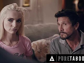 सौतेले बाप और टीचर लाना शारापोवा को फंसाकर रफ डीपी चुदाई करते हैं