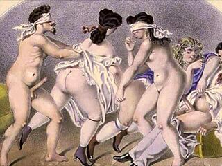 old-school erotic drawings bring vintage vibes to life