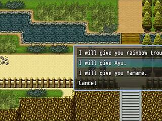 Dude, cumming on a girl's thighs in public at Nympho Village!