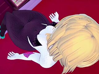 Spider Gwen Craves Hard Action in Hotel Room?