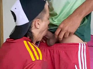 Intense gay sex in Adidas pants with passion