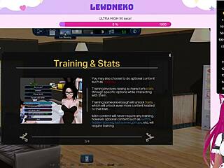 Vtuber LewdNeko plays steamy Harem Hotel game.