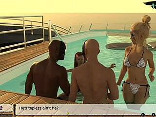 Babysitter 07 Hosts Pool Party On Yacht