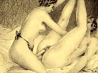 Vintage erotic drawings bring back steamy old-school vibes in unique style