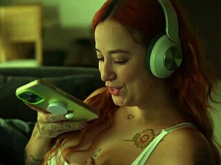 i seduce my roommie after her virtual sex with boyfriend, leading to our first fuck