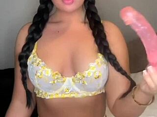 British teen exchange student, uh, solo play on webcam gets wild