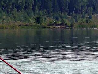 Yo, check this pink micro bikini flashing at the beach!