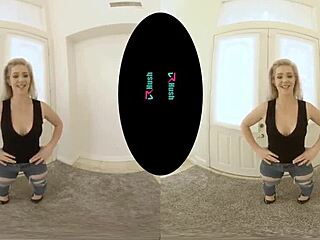 VRhush blonde Kay Carter tests your wild sex swing