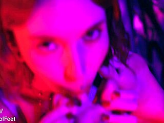 Bia Roman and Sam Quinn Worship Sexy Feet with Sucking Moaning and Choking