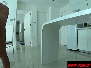 Sex in kitchen with my wild Thai wife rocks