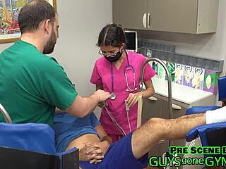 Hardcore Cum Extraction At Clinic With Angel Ramiraz In Latex Gloves