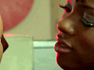 Interracial lesbian group engaging in one-on-one pussy licking and fingering sessions.