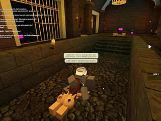 यो, ये वाइल्ड रॉब्लॉक्स पॉर्न चेक करो रफ अस शेकिंग के साथ!