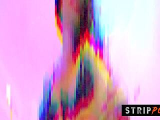 Hot Brunette’s Striptease and Lapdance End in Pure Ecstasy