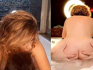 big tits blonde feels intense pleasure in jacuzzi fuck