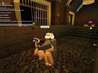 यो, ये वाइल्ड रॉब्लॉक्स पॉर्न चेक करो रफ अस शेकिंग के साथ!