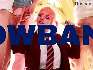 British redhead slammed hard and drenched in sticky cum