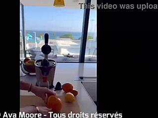 Brunette Amateur Sucks Big Cock and Drinks Cum Outdoors