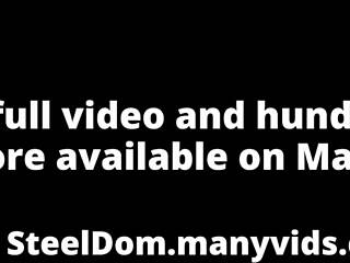 Redhead domme teaches how to play with toys in chastity