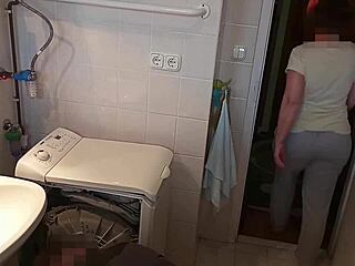 damn, sexy mature wife banged by repairman while husband sleeps, then he joins in!