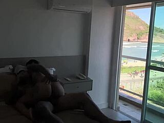 latina tourist wakes to blowjob and hard fucking