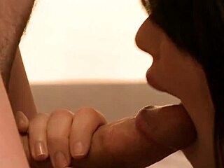 fucking beautiful brunette ashlyn rae with anal and facial on bed