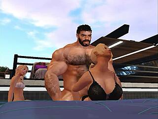 Blonde hunk Cam Heyward resists old gay threesome
