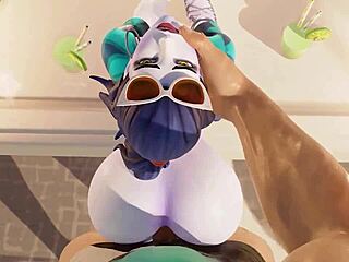 Wow, Widowmaker enjoys French vacations with big cocks and asses!