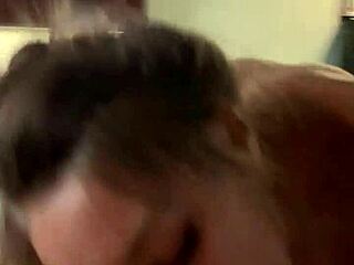 monika fox, the beautiful tattooed pornstar, sucks dick in pov and swallows all the cum