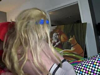 Savana Styles casually destroys Barbie with toys and deepthroat in European MILF scene.