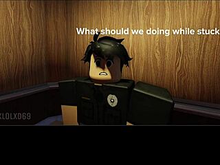 roblox elevator video with some fun interactions