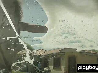 ebony milf misty stone washes car nude with teen gf