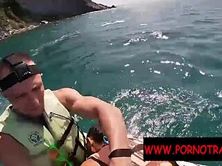 holiday public blowjob with asian amateur